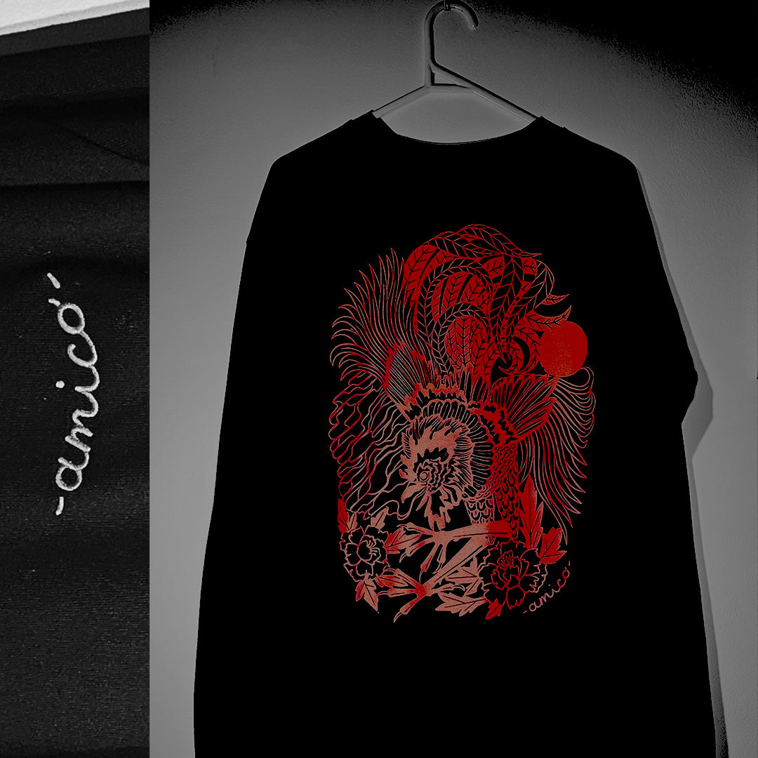 Year of the Rooster Black Longsleeve