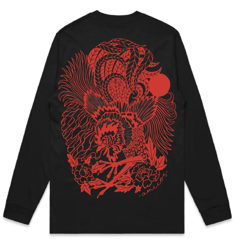 Year of the Rooster Black Longsleeve